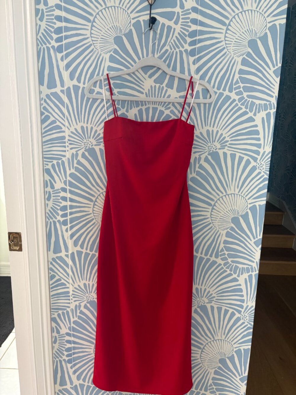 Love Bonito Red Hermione Padded Knot Back Dress Size 2 - Picture 4 of 6
